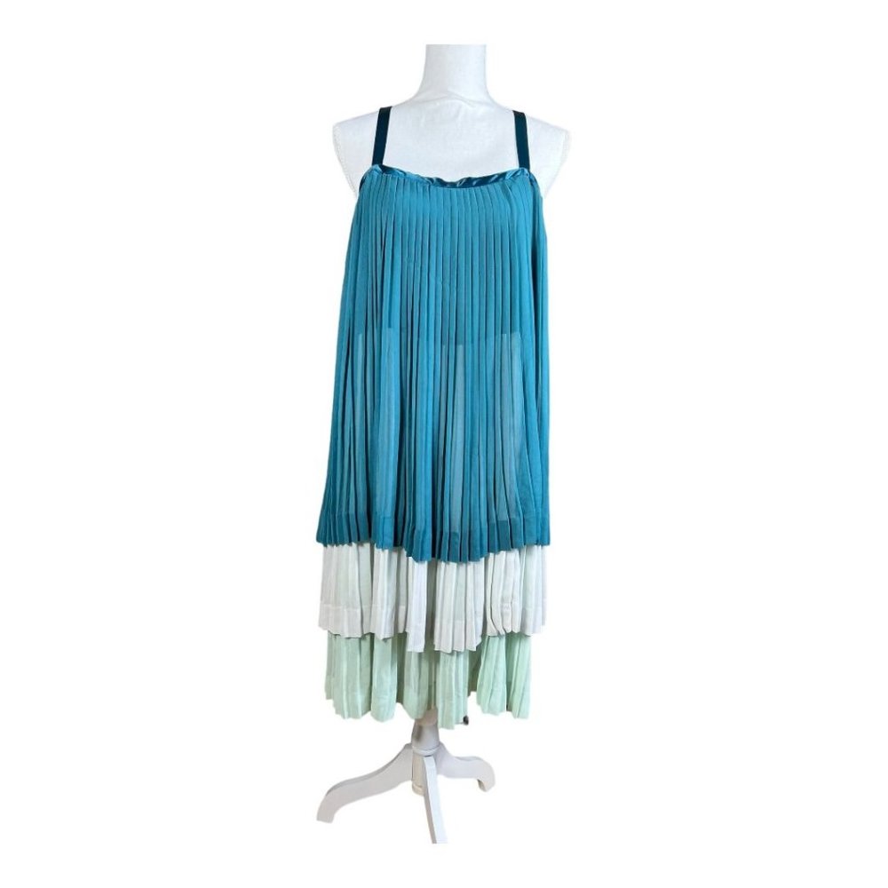 Pleated, Tiered Anthropologie Dress by‎ Girls from Savoy